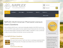 Tablet Screenshot of naplexexam.com